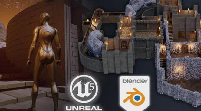 Blender和UE5暗黑地牢RPG游戏制作【画质还行有中文字幕】-北少网创