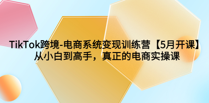 (1058期）TikTok跨境-电商系统变现训练营【5月新课】从小白到高手，真正的电商实操课-北少网创