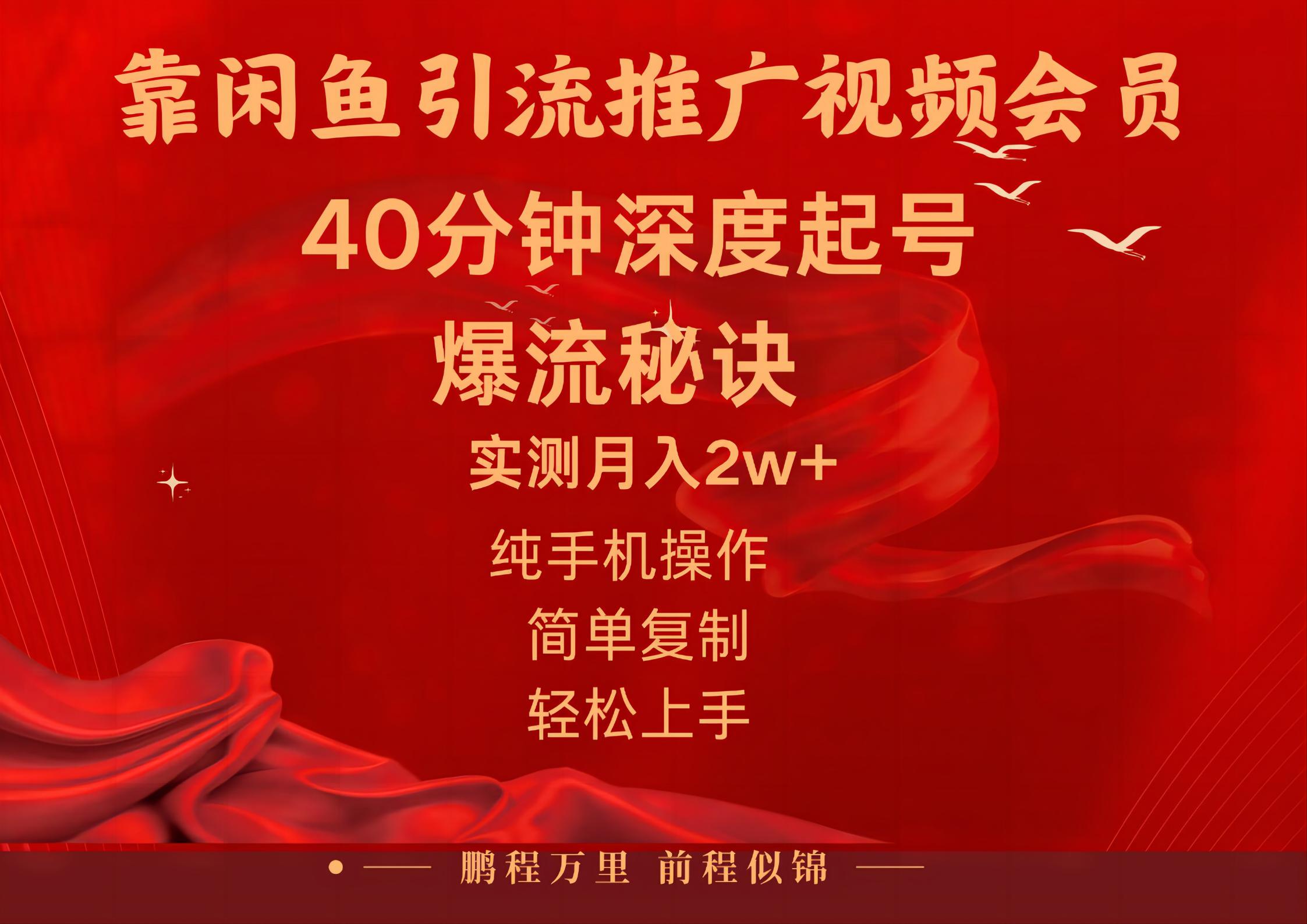 (10896期）闲鱼暴力引流推广视频会员，能做到日入2W+，操作简单-北少网创